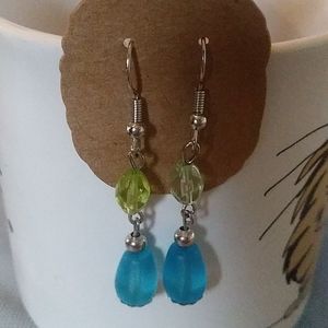 💍Handmade glass bead earring